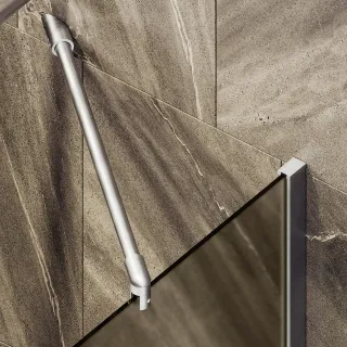 Шторка на ванну MaybahGlass MGV-72-5ш 40см хром матовый